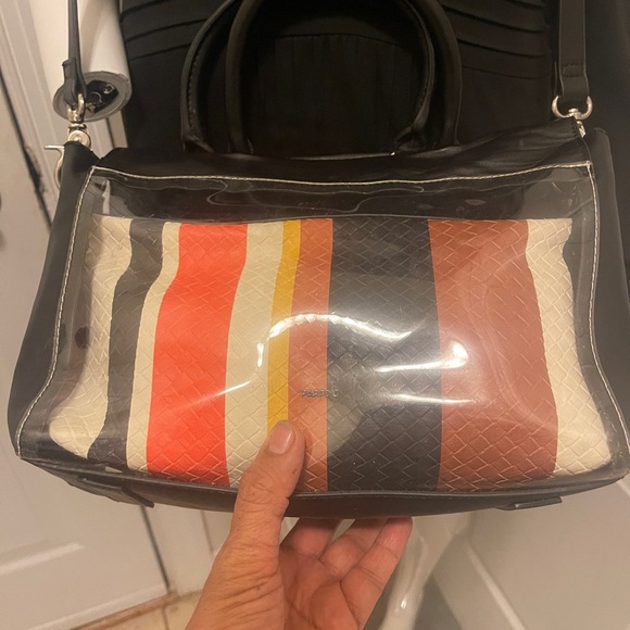 PARFOIS 2018-19FW Bags in great conditions double bag clear and striped - Picture 5 of 16